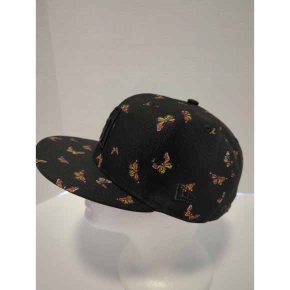New Era Black Arizona Diamondbacks Fitted Hat with Butterfly Pattern - Picture 2 of 5